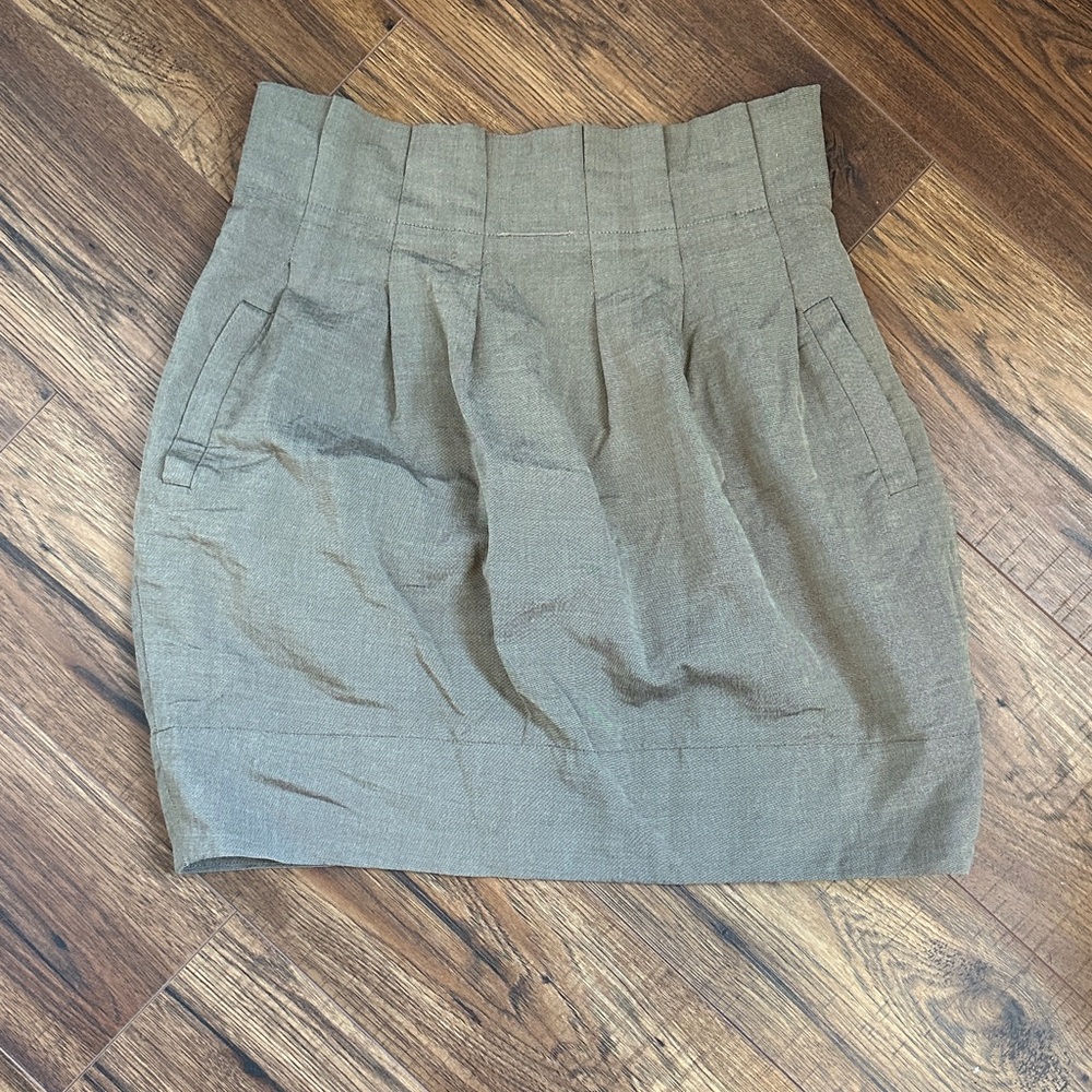 BCBGMaxAzria Olive Mini Skirt